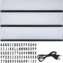 Waterproof Light Box  LED 96 Letters, Custom Message Sign, Illuminated Display With Changeable Characters | Ideal For Bedroom School Event Gathering Table Yard Wedding Celebration