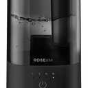 ROSEKM Humidifiers for Bedroom (1.1L), Small Cool Mist Humidifier for Home Plant and Baby Nursery, Quiet Ultrasonic Humidifier with 360 Nozzle, Auto Shut-Off, Filterless, Black