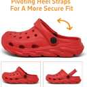 Cubufly Kids Boys Girls Clog Garden Shoes Slip On Slide Sandals Beach Water ShoesSize: 12-13 Little Kid (Red)