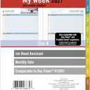 AT-A-GLANCE 2027 Planner Refill, Weekly & Monthly, 5.5" x 8.5", Desk Size 4, Tabbed, 7-Ring Loose-Leaf, Zenscapes (281-285Y-27)