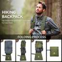 15L Small Hiking Backpack for Men Women Lightweight Packable Backpack Foldable Casual Daypack for Camping Travel Outdoor, Green
