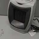 GiveBest Portable Electric Space Heater with Thermostat, 1500W/750W Safe and Quiet Ceramic Heater Fan, Heat Up 200 Square Feet for Office Room Desk Indoor Use, Silver