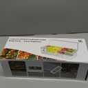 Large Ice Chilled Condiment CaddyChilled Condiment Containers Server with Lids for 5 Removable Compartments (2.5 cup)Serving Platters, Fruit & Garnish Tray for Party Supplies & Bar Accessories