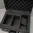 OIHYA Graded Card Storage Box, 105+ 3 Row Sports Card Case with Portable Handle, Password Lock, No Flake EVA+ Foam, for PSA FGS BGS & SGC