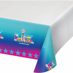 Trendware NFL Super Bowl LX 2026 Football Plastic Tablecloth, 3 ct.