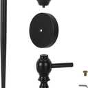 Wall Sconce Candle Holder Set of 2, Large Black Scepter Design Metal Wall Candle Holder, Home Wall Decoration for Living Room, Bathroom, Dining Room