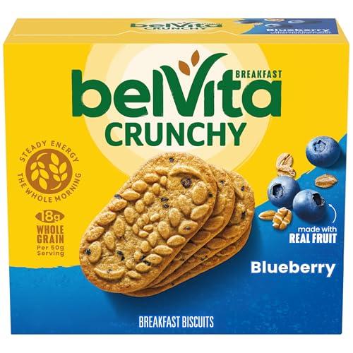 belVita Breakfast Biscuits, Blueberry Flavor, 5 Packs (4 Biscuits Per Pack) Pack of 6, Best Before 18 JUL 25 