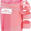Bike Cup Holder, Water Bottle Holder Handlebar for Bike with Mesh Pockets, Universal Fabric Bicycle Water Bottle Drink Cup Cage for Cruiser Bikes, Scooter, Mountain MTB, Stroller, Wheelchair, Boat