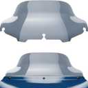 Benlari 8" Smoke Wave Windshield Windscreen Fit for 1996-2013 Harley Davidson Touring Street Glide Electra Glide Tri Glide FLHT FLHX FLHTK FLHTC FLHTCU (Tint)