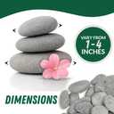 PGN 40 PCS Flat Smooth River Rocks for Painting  1-4 Natural Stones for Kids & Adults DIY Craft, Garden Decor  Paintable Surface, No Sharp Edges, Family Art Activity