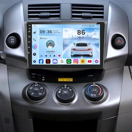 [4+64G] Android 13 Car Stereo with Wireless Apple Carplay & Android Auto for Toyota Rav4 2006-2012 9" Touchscreen Radio Upgrade with AHD Camera,GPS Navigation,SWC,WiFi,FM,Bluetooth