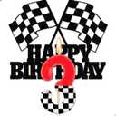 Race Car Candle Cake Topper for Cars Themed Birthday Party Decorations, Racing Car 3rd Birthday Party Car Cake Decorations for Boys(Number 3 Candle)