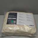 LuxClub 4 PC King Size Sheet Set Deep Pockets 18" Wrinkle Free Cooling Bed Sheets Machine Washable Hotel Bedding Silky Soft - Cream King