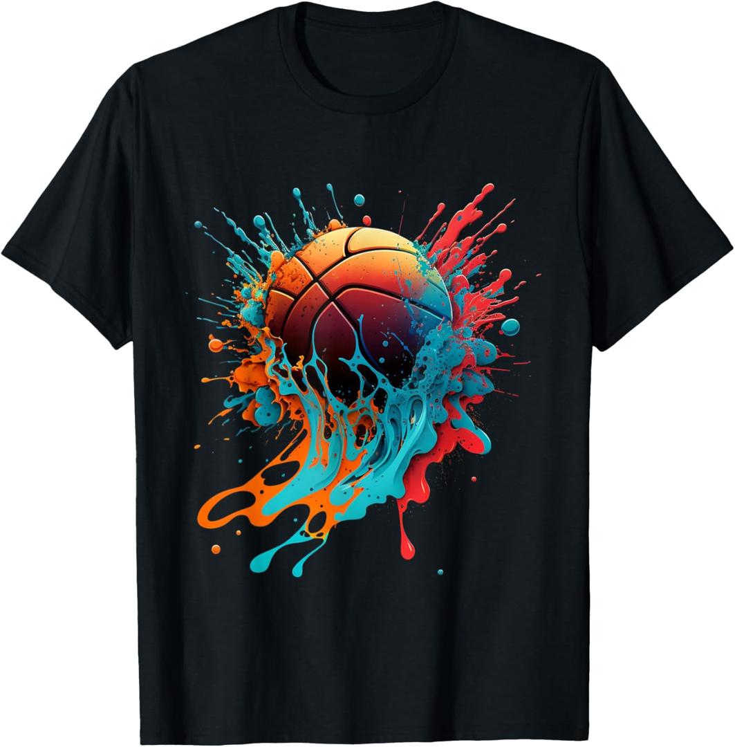 Basketball Splash Baller Basketball Player Team Player T-Shirt, Size L