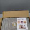 15PCS Non Slip Linen Carpet Stair Treads - 30" x 8" Skid Resistant Safety Rugs for Wooden Steps Indoor, Grey - Ideal for Kids, Elders & Pets