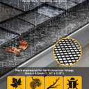 201 Ft Lock-in Gutter Guard Mesh, 6 Inch Leaf Filter Gutter Covers