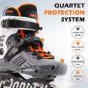 Inline Skates for Women Men, Fitness Speed Racing Skates with Durable Outer Shell, Adult Male Female, Professional Outdoor Fitness Roller Skates Blades for Unisex, Size 8.5