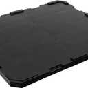 Buckhorn Structural Foam Plastic Lid for 48-Inch x 40-Inch Bulk Box Containers, Lid for Plastic Stacking Gaylord Boxes, 49.1" x 41.1" x 2.5", Black (TS484002)