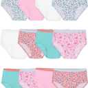 Fruit of the Loom Toddler Girls' Toddler Girls' Tag-free Cotton Underwear (2-3T, Brief - 12 Pack - Assorted Colors)