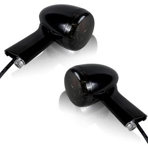 NTHREEAUTO Smoked Bullet LED Rear Turn Signals Integrated Brake Running Light Compatible with Harley Sportster XL 883 1200 1992-2019