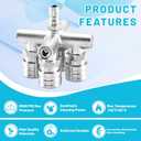 Quadruple Pressure Washer Tips, 4 in 1 Power Washer Nozzle, 4 Nozzle for Pressure Washing with 16PCS Power Washer Spray Nozzles (0, 15, 25, 40 Degree), 1/4 Inch Quick Connect, 5000 PSI