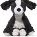 Dog Stuffed Animals Douglas Border Collie Dog Plush Toy 9.4-Inch Soft and Premium Puppy Plush Toy Gift for for Babies Children Adults,Black and White,Companionship