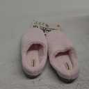 Dearfoams Women's Indoor/Outdoor Memory Foam Darcy Microfiber Velour Clog, Wide Widths Slipper, Pink 11-12