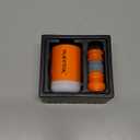 FLEXTAILGEAR 4.5kPa Air Pump for Inflatables, Portable Air Pump with Led Light, 3600 mAh Rechargeable Battery Air Mattress Pump Inflator Pump for Pool Floats Boats Sleeping Pads Inflatable Toys (Orange)