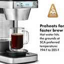 OXO Brew 12-Cup Coffee Maker With Podless Single-Serve Function,Silver