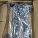 8 Pack - 12 inch Black Hidden L Shelf Bracket (1/5 Inch Thicked) Iron Floating Shelf Brackets Rustic Industrial Metal Brackets for Shelf Support