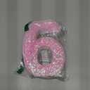 Pooqla Marquee Numbers, Pink Light Up Numbers for Girls 6th Birthday, Battery Powered Glitter Number Night Light Gift for Christmas Bedroom Dorm Room Party Decoration, Cool White Number 6