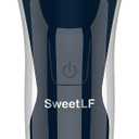 Electric Razor for Men, SweetLF 100% Waterproof Electric Shaver, Type C Rechargeable, Wet & Dry Rotary Shavers for Men with Pop up Trimmer, Corded and Cordless, Navy Blue