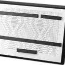 Flutesan Big Knitting Pattern Holder 16.7 x 10.6 Inch Fold up Cross Stitch Knitting Chart Keeper with 4 Replacement Magnets Magnetic Cross Stitch Accessories and Supplies for Crochet, Black