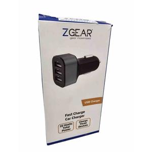ZGear Qualcomm Quick Charge 3.0 Car Charger with USB-C - Black/Silver