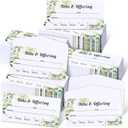 Outus 600 Pcs Church Offering Envelopes Tithe and Offering Donations Pack Cash Tithing Envelopes for Christian Religious Occasions Supplies(Green Leaf Style)