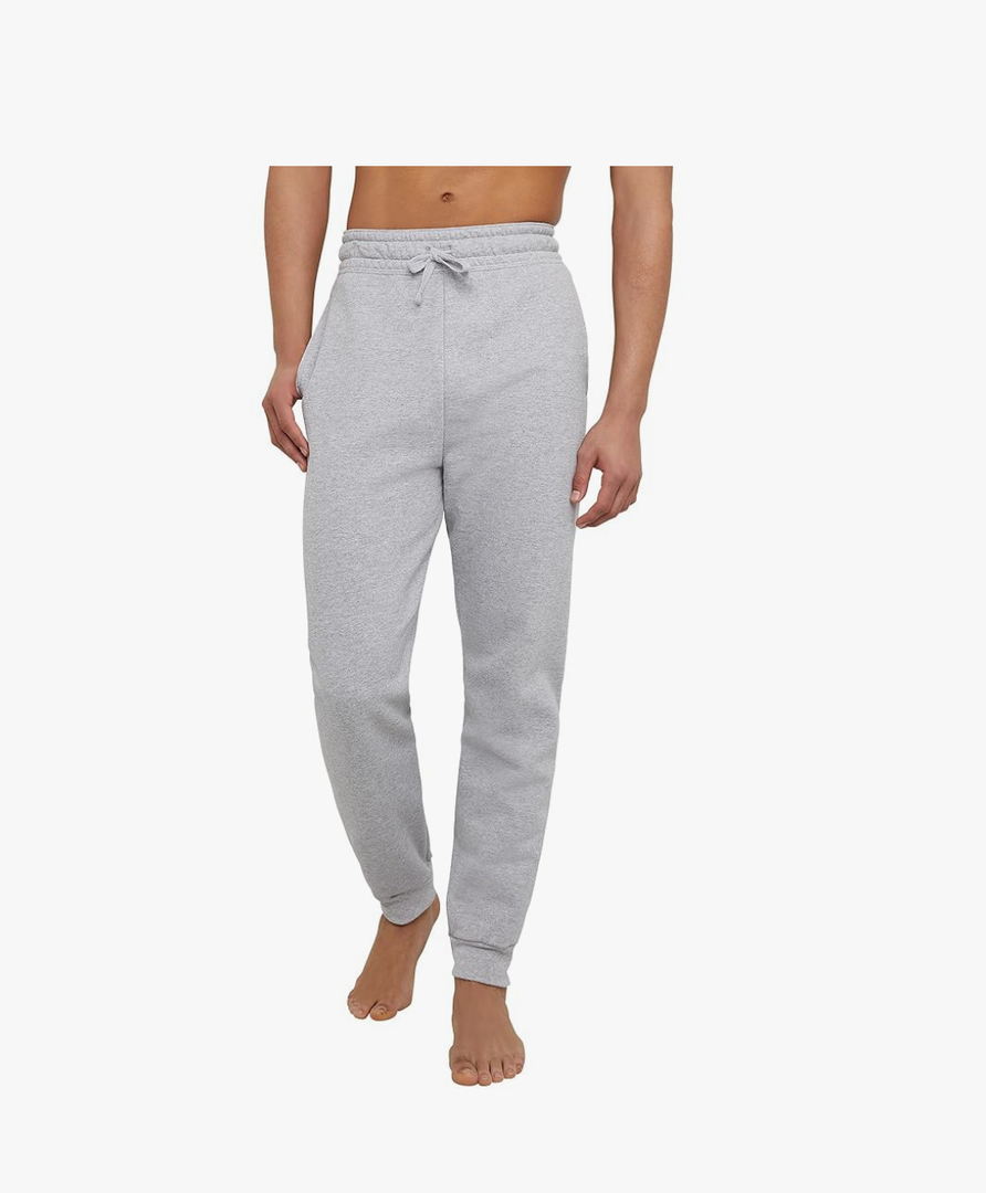 Hanes EcoSmart Jogger Sweatpants, Men's Midweight Fleece Lounge Pants, 30.5", Size M