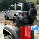 Fender Flares Compatible with 2018-2026 Jeep Wrangler JL Rubicon & 4XE