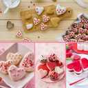 2 Pack 12 Cavity Heart Silicone Molds Set, Valentine's Day Non-Stick Rose Heart Shaped Chocolate Silicone Gummy Mold for Wedding Engagement Party Candy Making Baking Ice Cube Kitchen Decoration