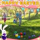 30 Pack Prefilled Easter Eggs with Plush Bunnies,Pre Filled Easter Eggs with Stuffed Toys Inside,Easter Basket Stuffers for Kids,Easter Egg Hunt,Classroom Prize