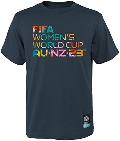 Outerstuff FIFA 2023 Women's World Cup Wordmark Tee (Black, XS)