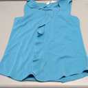 Blooming Jelly Women's V Neck Ruffle Sleeveless Business Casual Tank Top, small