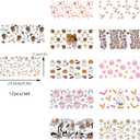 Pumpkin Coffee UV DTF Decals for Wood Furniture 12 Pcs Ghost Cats DTF Cup Wraps Transfer Stickers on Glass and Ceramics UVDTF DIY Decoration Applique