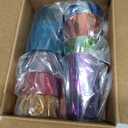 US Acrylic Optix Mini Plastic Reusable Drinking Glasses (Set of 8) 8oz Juice Cups in Jewel Tone Colors | BPA-Free Tumblers, Made in USA | Top-Rack Dishwasher Safe