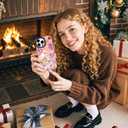 2 x ChiCsFleur for iPhone 13 Pro Case, TPU Phone case with Camera Protection for Women Girls Teens - Preppy Pink Collage Puppy Dog Bow Perfume Holiday Y2K Lemon Hibiscus Party Sorority Aesthetic Unique