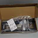 Clamp on Desk Shelf, 2-Tier Office Desk Shelves Organizer, 17in Small Shelf for Top of Desk with Headphone Holder and Hooks, Desktop Storage Rack for Home Workspace, Study Rooms, Gaming Accessories