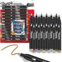 Sharpie Creative Markers, Warm Tones, Water-Based Acrylic Markers, Bullet Tip, Assorted Colors, 12 Count