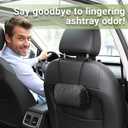 2 x Yuoyar Bamboo Charcoal Air Purifying Bag, Activated Car Deodorizer for Odor Eliminator, Car Air Freshener (Medium) (4 Ounce (Pack of 1), Black)