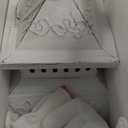 NEEDOMO Lanterns Decorative Outdoor & Indoor, Set of 3 Outdoor Lanterns for Porch, Vintage Candle Lantern Decor for Living Room, Fireplace, Kitchen Dining Table, Patio, Garden, Wedding, White (White-24"/18"/12"h)