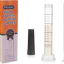 Sourdough Aliquot Jar for Sourdough Starter, Transparent Acrylic Measuring Tube for Dough Rise Tracking, Artisan Bread Baking Tool for Brioche, Panettone & Bakers (white, 1pcs acrylic)