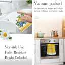 Spring Summer Hydrangeas Lemons Kitchen Towels, Hello Sunshine Dish Towels Set of 2, Spring Floral Holiday 18 x 26 Inch Hand Towel Quick Drying Dishcloth Decor for Kitchen Bathroom Home